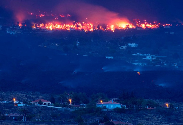 La lava ocupa ya 166 hectáreas de La Palma y ha destruido 350 inmuebles