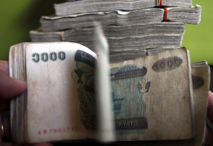 La moneda birmana ha perdido la mitad de su valor desde el golpe de Estado