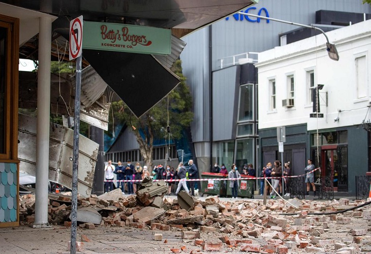 Un terremoto de magnitud 5,9 sacude el sureste de Australia