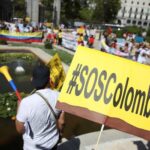 Una marcha protesta en Madrid contra la próxima visita de Iván Duque