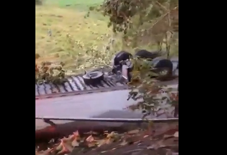 Accidente de tractomulas en Puente San Jorge de Buenavista