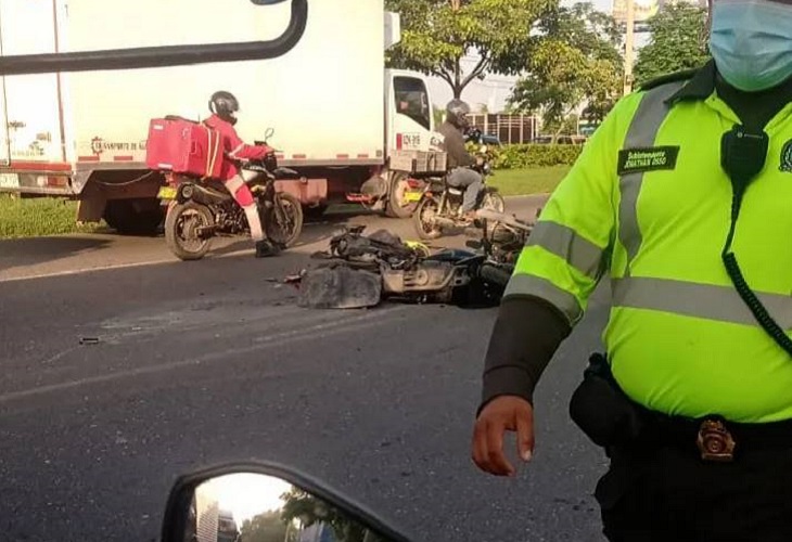 Cristian Brochero: muere policía en accidente en Barranquilla