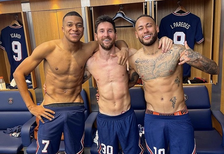Foto de Mbappé, Messi y Neymar tras triunfo de PSG ante City