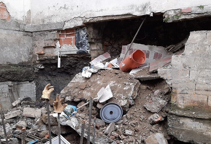 Muere obrero tras colapso de un muro en una construcción en Medellín