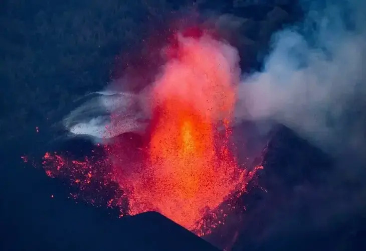 volcán en la palma