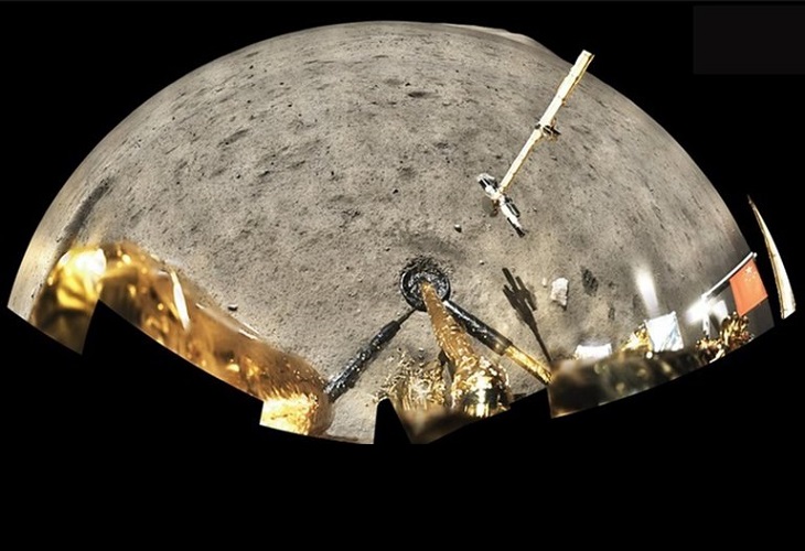 Las muestras traídas por una misión china indican un vulcanismo lunar tardío