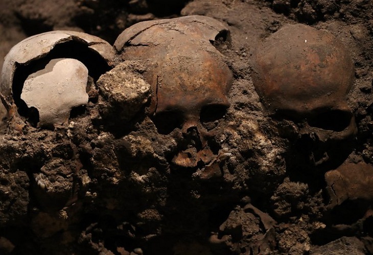 Tras el origen de los sacrificados para la torre de cráneos de Tenochtitlan