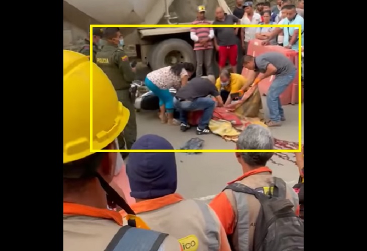 Accidente en el que murió Unaldo Arango, en Uramita