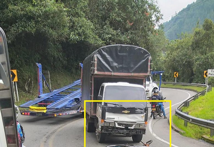 Muere ciclista en accidente en la vía Alto de Minas, hacia Versalles