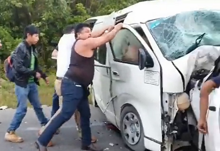 5 muertos en accidente en carretera Felipe Carrillo Puerto–Tulum