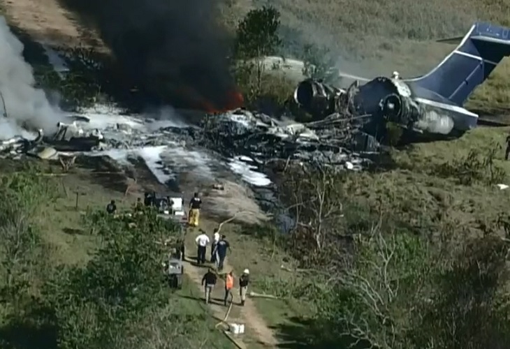 Aeronave con 21 personas a bordo se estrelló cerca de Katy, en Texas