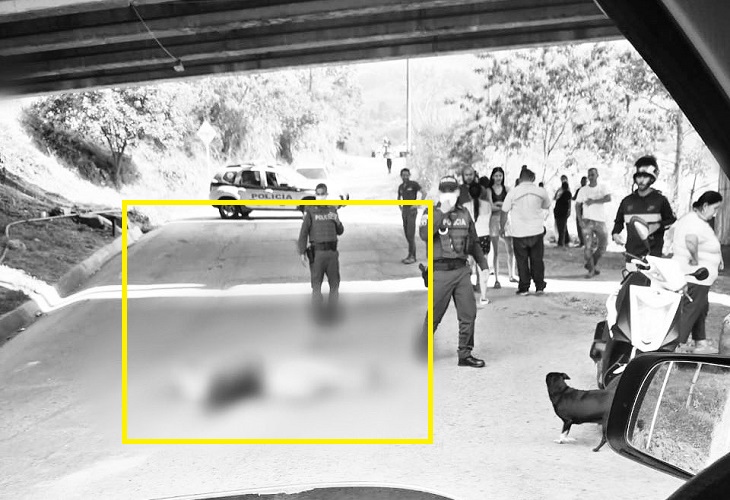Motociclista fue asesinado en San Cristóbal, Medellín, en medio de hurto