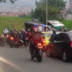 Accidente de bus que se volcó en Robledo La Campiña