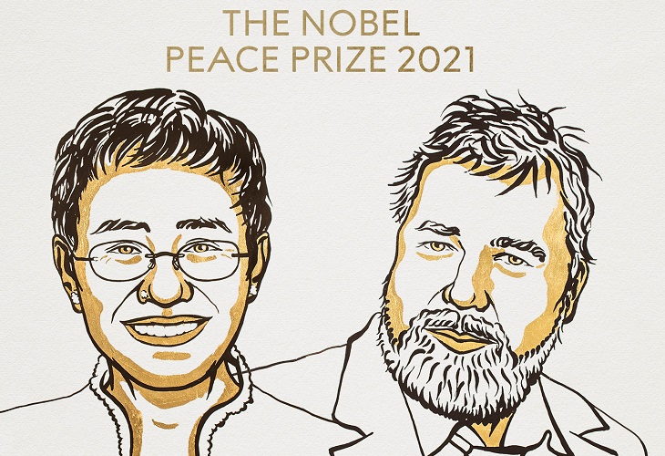 Los periodistas Maria Ressa y Dmitry Muratov ganan el Premio Nobel de la Paz