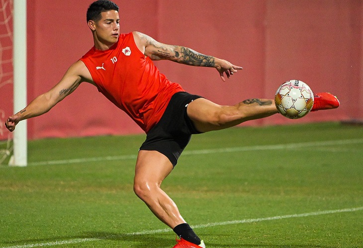 James Rodríguez se lesiona de la pantorrilla en Catar y no podrá debutar aún