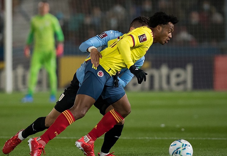 Cuadrado reconoce que no fue su mejor versión en el partido ante Uruguay