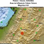 Fuerte temblor en Colombia fue de 4.9, con epicentro en Rosas, Cauca