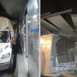 Tractomula destruye estación del MIO de Los Álamos, tras invadir su carril