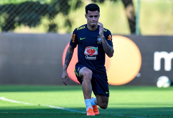 Coutinho fue el primero en concentrarse con Brasil para el partido con Colombia