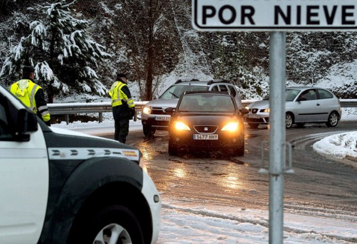 Guardia Civil atiende diversas incidencias producidas por temporal en Navarra