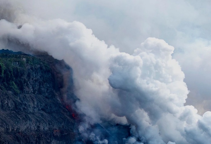 La superficie de La Palma suma 5 hectáreas por el nuevo delta lávico