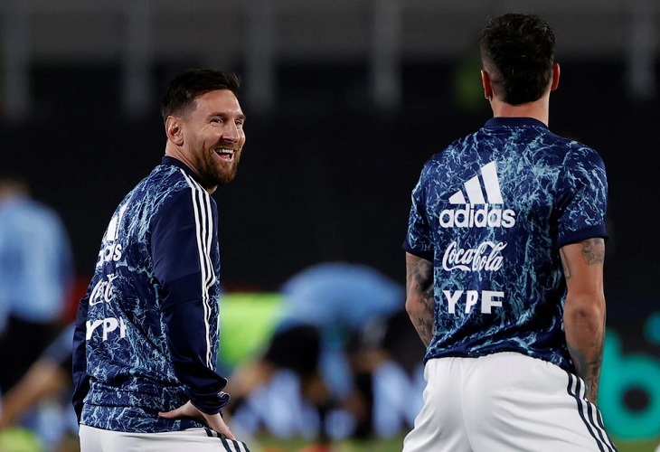 Messi y Paredes se entrenan aparte en la primera práctica de Argentina