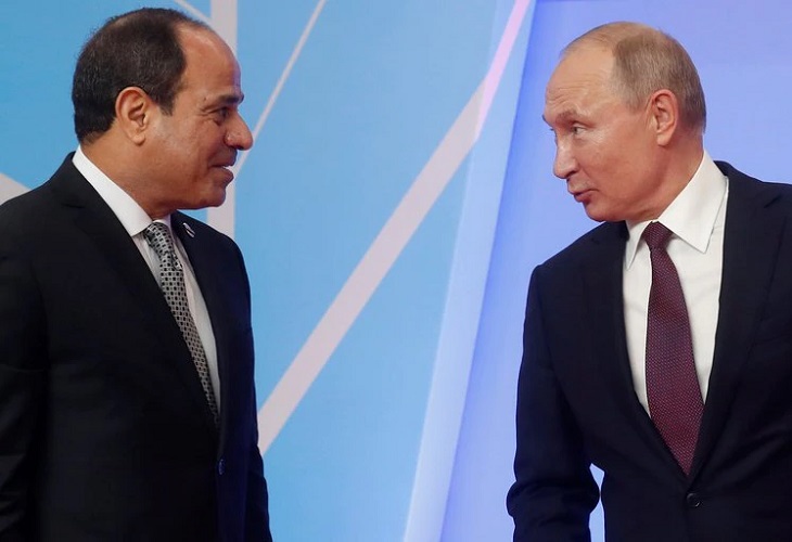 Putin y Al Sisi abordan la situación en Oriente Medio y África