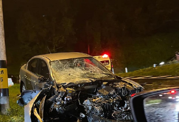 Una persona murió en brutal accidente en el retorno 9, en la vía Las Palmas