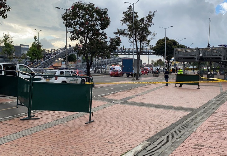 Hombre armado disparó a matar a una mujer cerca a Titán Plaza, en Bogotá