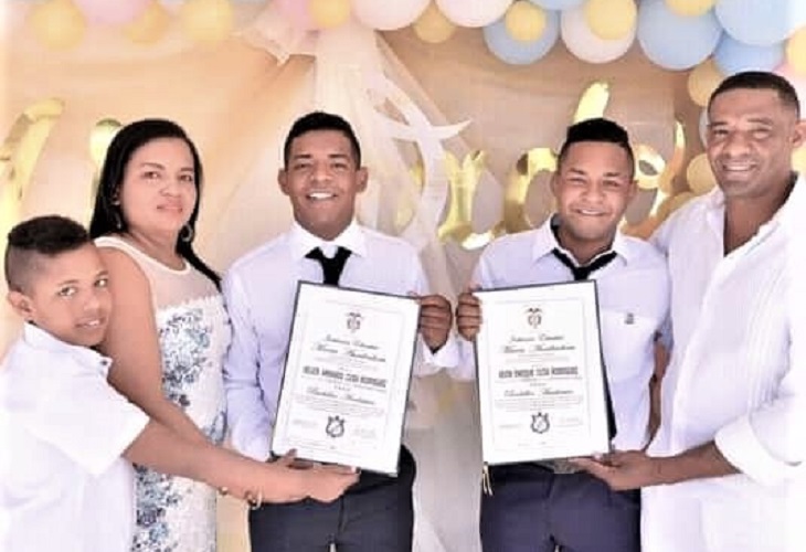 Marlon Cujía, Marcelina Rodríguez y sus hijos, la familia incinerada en vía Valledupar