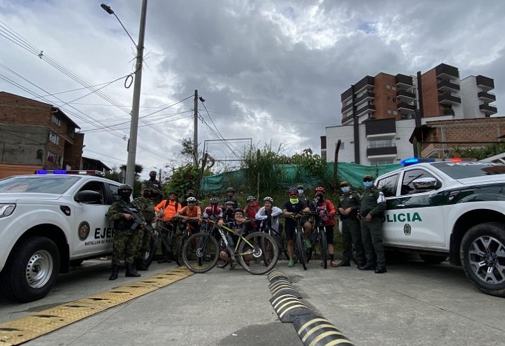 Robo a 14 ciclistas en vereda La Salada de Caldas, Antioquia 
