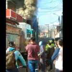Incendio en fábrica de colchones en barrio Santa Lucía, Bogotá