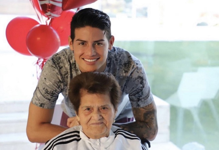 Mensaje de James Rodríguez para su abuela que falleció