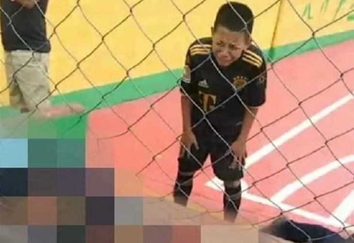 Niño se quiebra al presenciar asesinato de sus padres en San Miguel Petapa