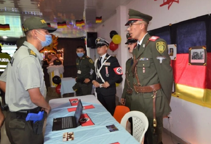 Rechazan evento de Escuela de Policía en Tuluá por uso de símbolos nazis