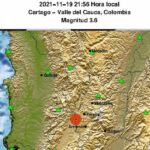 Temblor de mediana magnitud sacudió al Valle del Cauca este viernes