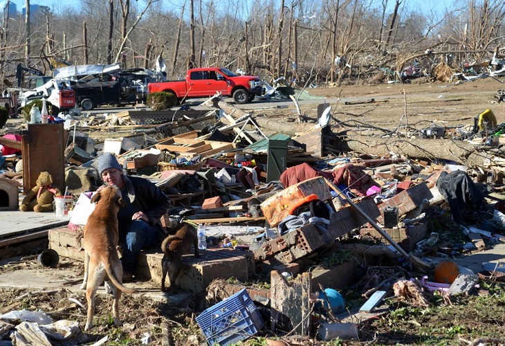 “El 75 % Dawson Springs desapareció” por el tornado en Kentucky