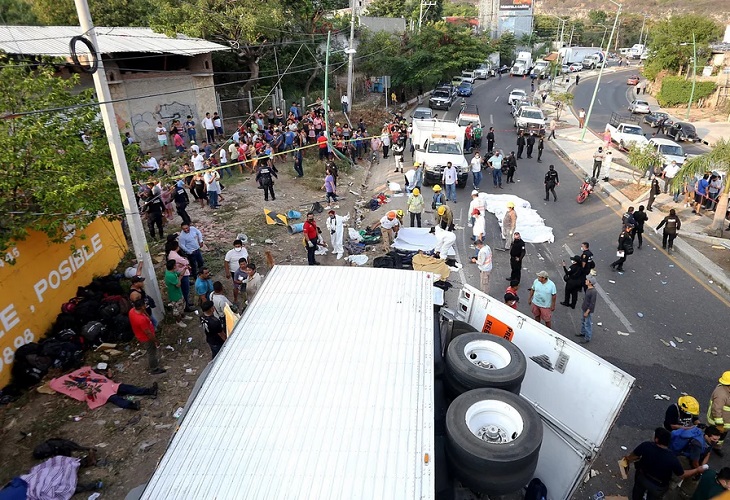 El grave accidente con 55 muertos, reflejo de la crisis migratoria en México