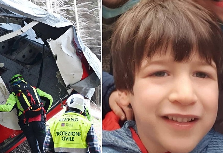 Vuelve Eitan a Italia, el niño superviviente del teleférico secuestrado por su abuelo