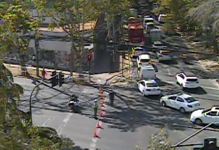 Mueren 2 personas en accidente en plena Avenida Andrés Bello, en Providencia
