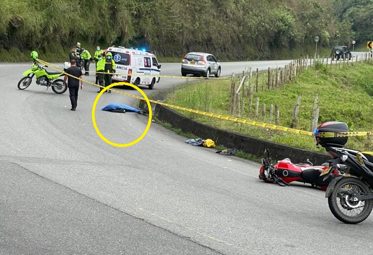 Motociclista pierde la vida en el sector Chagualá, tras aparatoso accidente