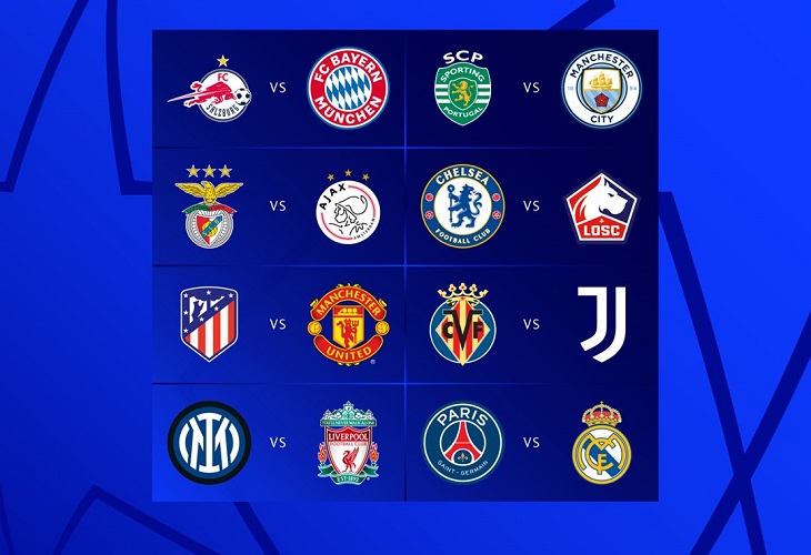 Octavos de Champions League: así son los horarios y partidos