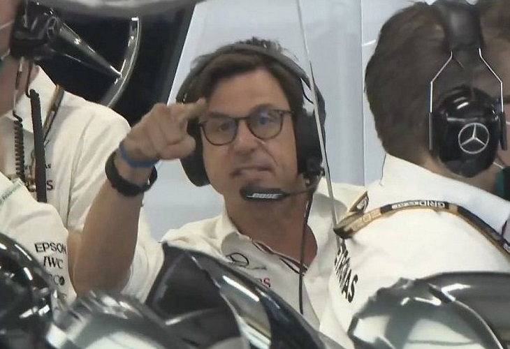 Audio viral de Toto Wolff al notar la victoria de Verstappen