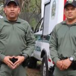 William Bareño y David Reyes: los 2 policías que murieron en aeropuerto de Cúcuta