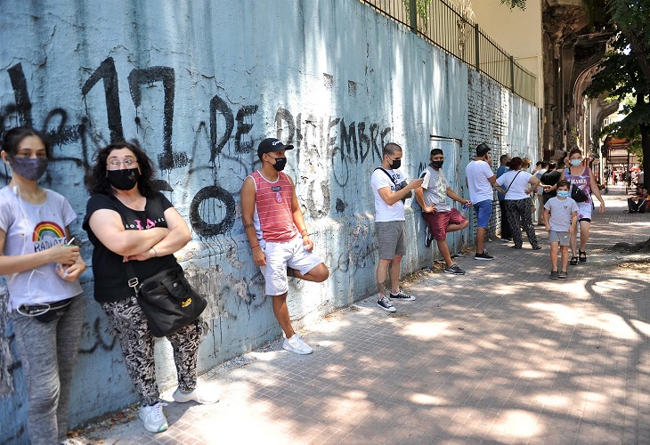 Argentina registra 96.652 nuevos casos y 88 muertes por la covid-19
