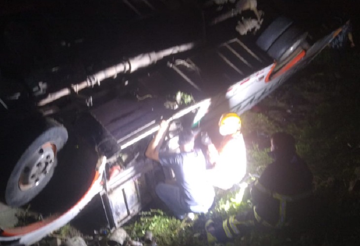 Bus de Cointrasur se accidentó en El Espinal el domingo 23