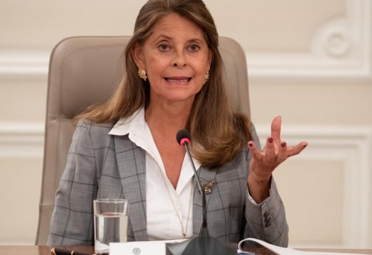 Vicepresidenta Marta Lucía Ramírez, da positivo de covid por segunda vez