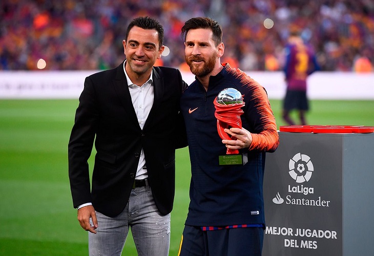 Messi cena con Xavi, Busquets y Alba en Barcelona