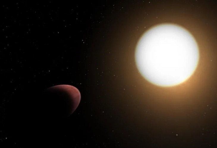 Observan por primera vez cómo una estrella está ovalando a su exoplaneta