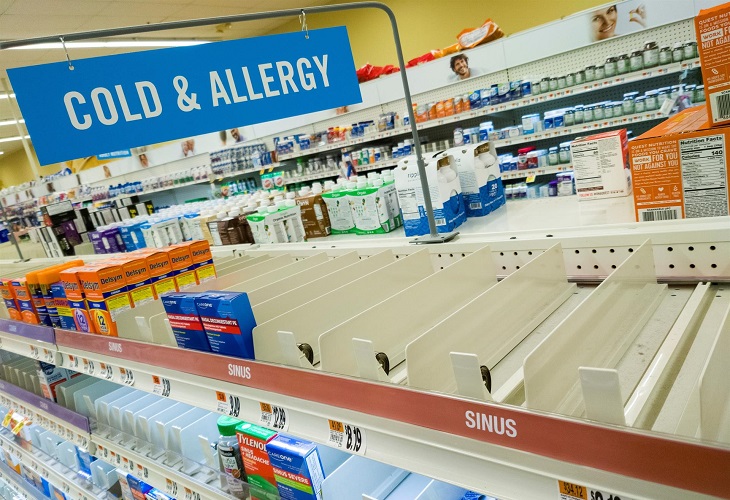 Ómicron vacía las estanterías de los supermercados en EE.UU.